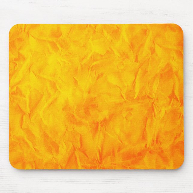 Background PAPER TEXTURE - orange yellow Mouse Pad (Front)