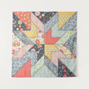 Background pattern in vintage style. Patchwork dec Tapestry