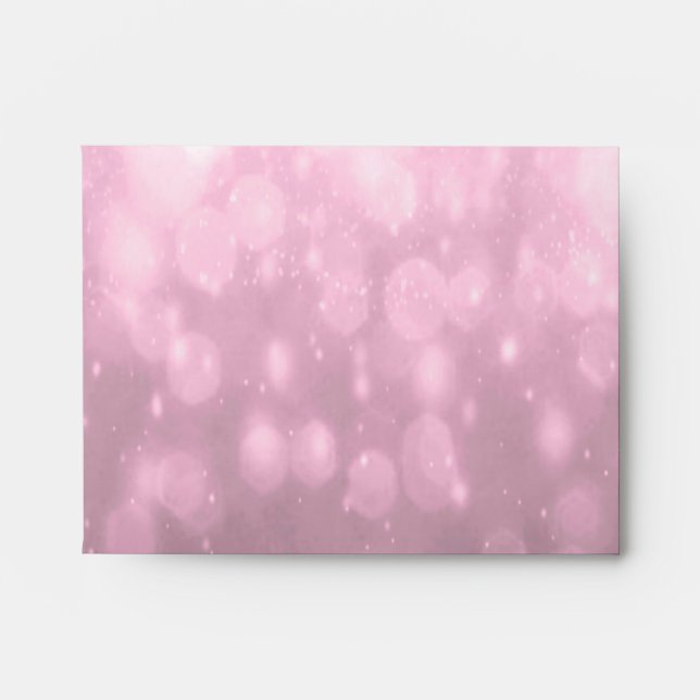 Background - Pink Bokeh Glitter Lights Envelopes (Front)