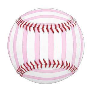 Background Pink Watercolor Stripes Baseball