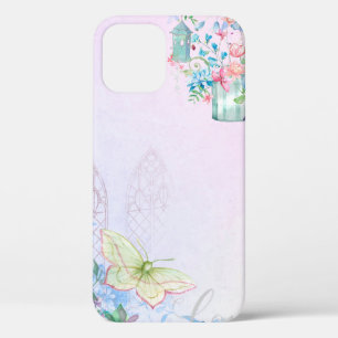 Background romantic butterfly iPhone 12 case