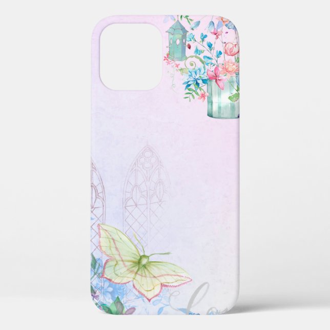 Background romantic butterfly Case-Mate iPhone case (Back)
