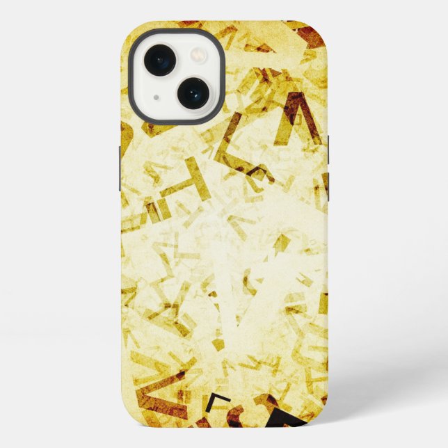 Background Scrapbooking Paper iPhone Case (Back)