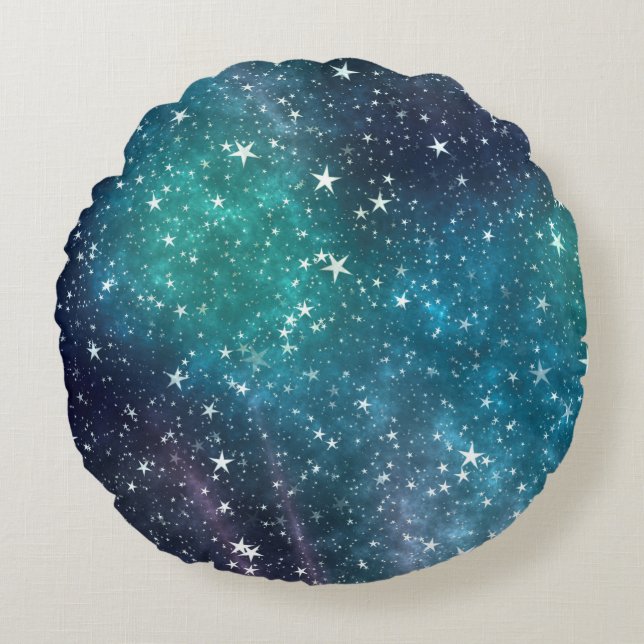 Background scrapbooking paper round cushion (Front)