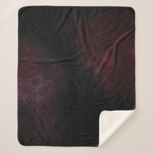 Background space universe galaxy sherpa blanket