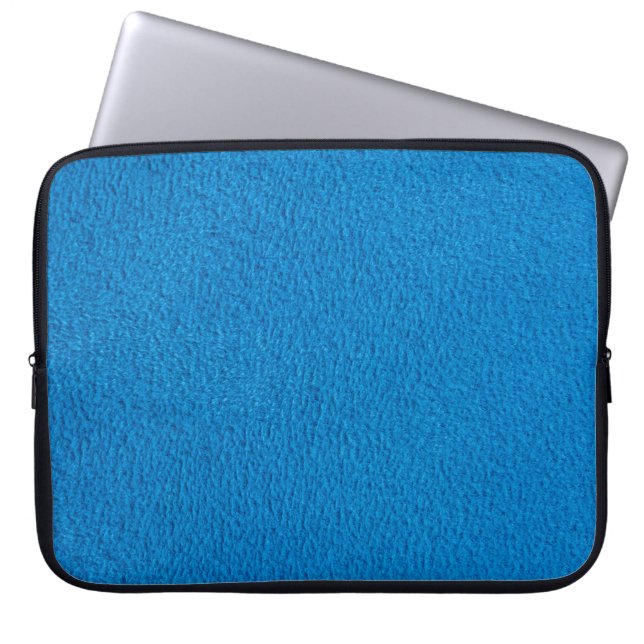 Background structure texture blue laptop sleeve (Front)