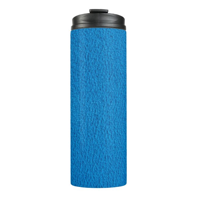 Background structure texture blue thermal tumbler (Front)