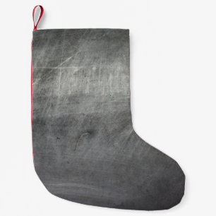 Background texture metal scratches small christmas stocking
