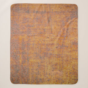 Background texture of Rusted steelabstract, aged, Sherpa Blanket