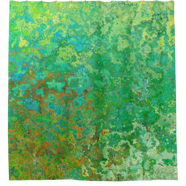 Background texture old vintage shower curtain (Front)