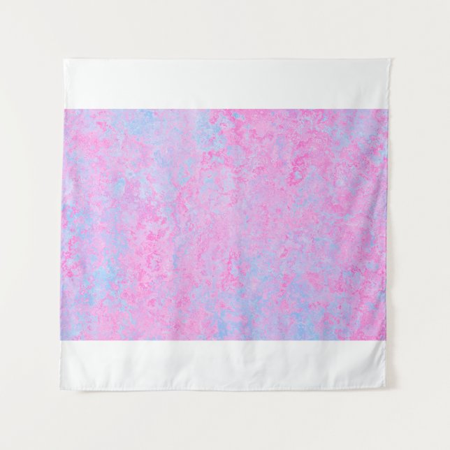 Background texture pink light blue tapestry (Front)