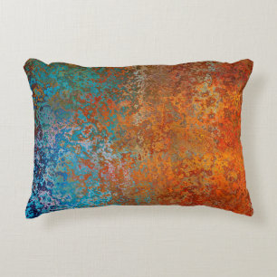Background texture rust old brown decorative cushion