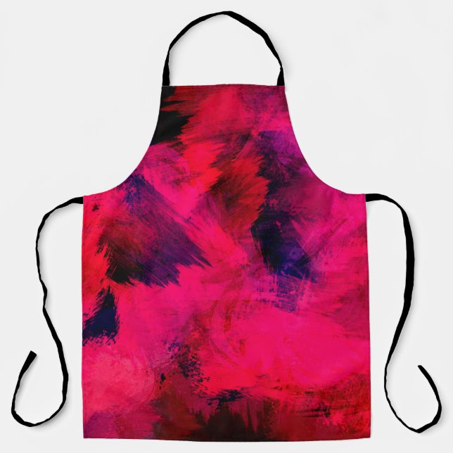 Background texture template red apron (Front)