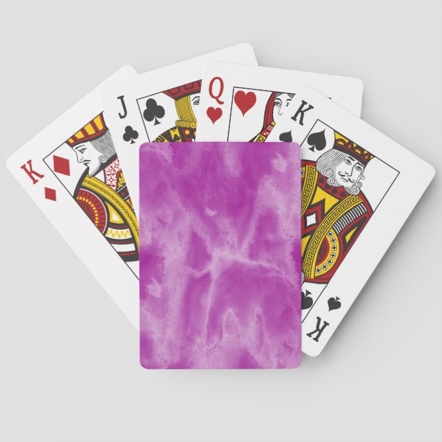 background texture watercolor purple seamless playing cards (Back)