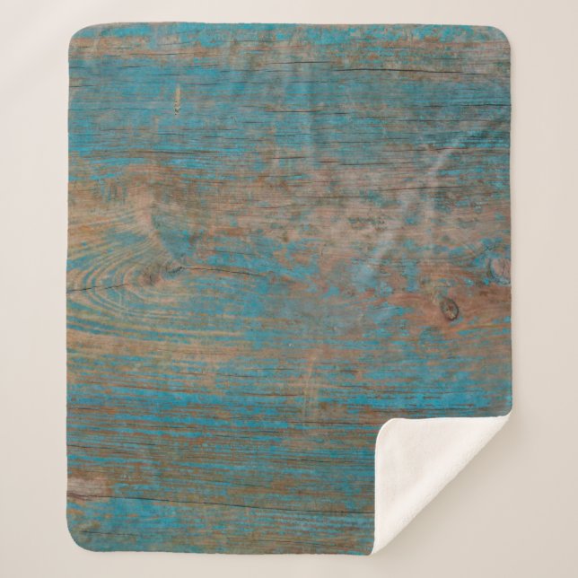 Background texture wood sherpa blanket (Front)