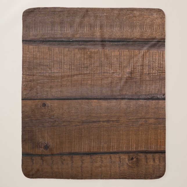 Background tree wood texture sherpa blanket (Front)