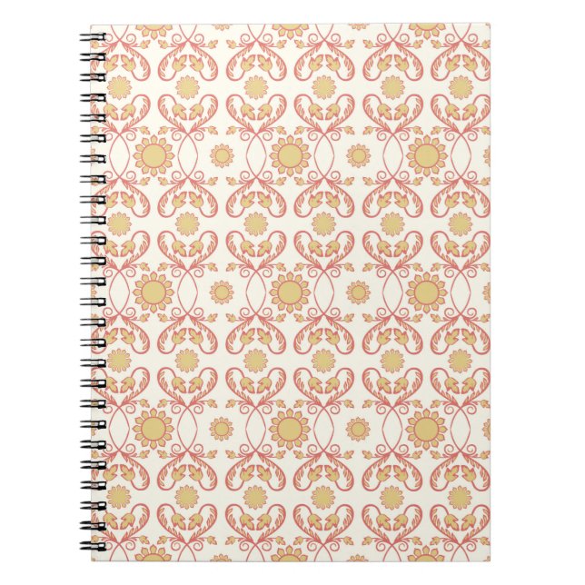 Background vintage flower. Seamless floral pattern Notebook (Front)