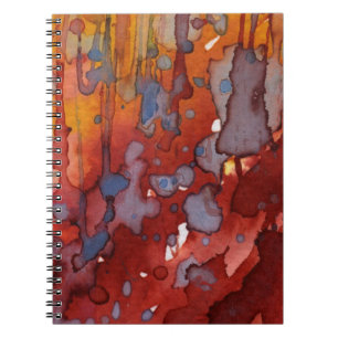 background watercolor 7 spiral notebook