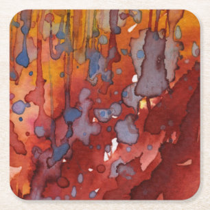 background watercolor 7 square paper coaster