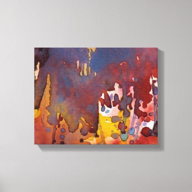background watercolor 8 canvas print (Front)