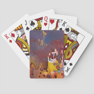 background watercolor 8 playing cards