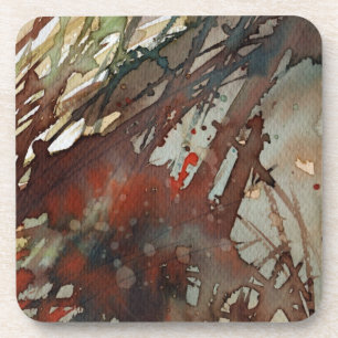 background watercolor coaster