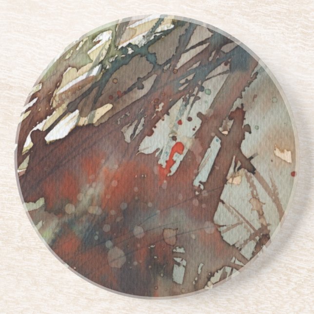 background watercolor coaster (Front)