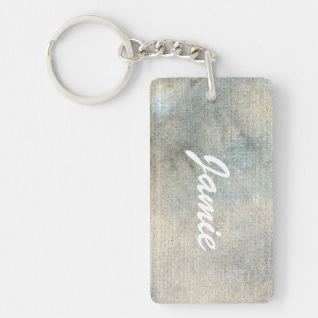 background watercolor key ring (Front)