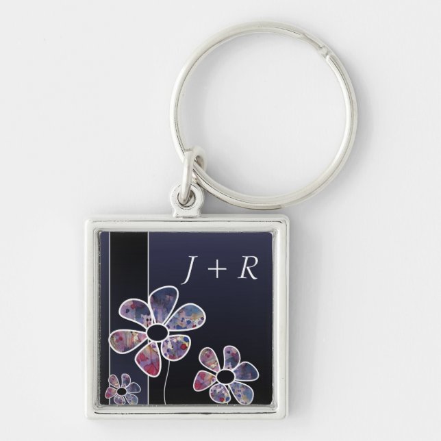 background watercolor key ring (Front)