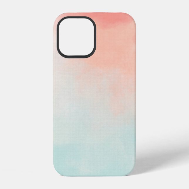 Background watercolor pattern iPhone case (Back)