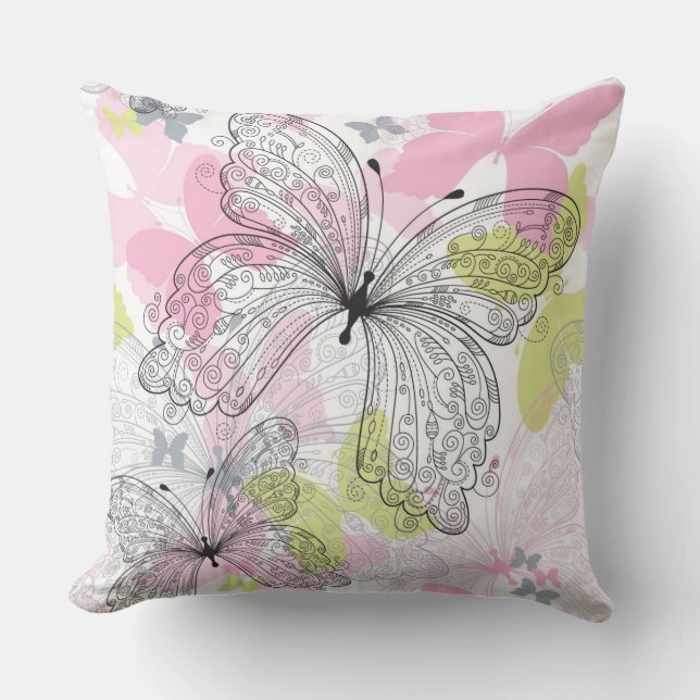 Background with butterfly cushion (Front)
