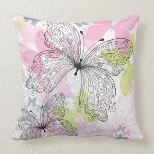 Background with butterfly cushion