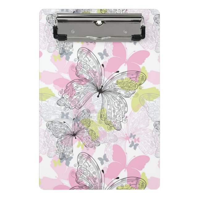 Background with butterfly mini clipboard (Front)