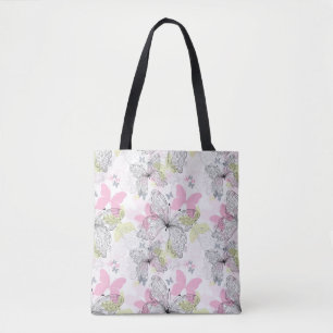 Background with butterfly tote bag