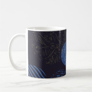 Background with circles. Vintage abstract colourfu Coffee Mug