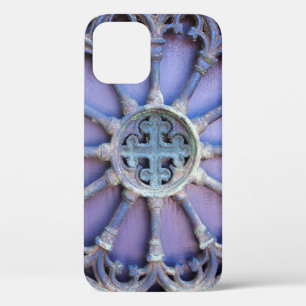 Background with decorative fragment (ancient doors iPhone 12 case