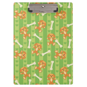 background with dogs and bones clipboard