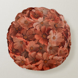 Background with dried pastel flowers. abstract, ae round cushion