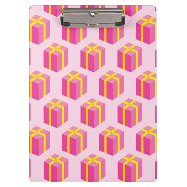 Background with gifts clipboard (Front)