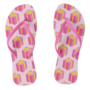 Background with gifts jandals