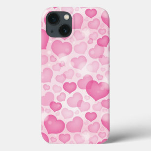 Background with Hearts iPhone 13 Case