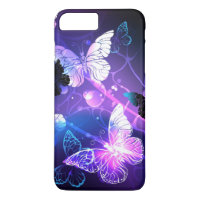 Background with Night Butterflies