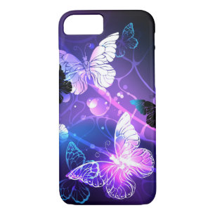 Background with Night Butterflies Case-Mate iPhone Case
