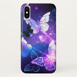 Background with Night Butterflies Case-Mate iPhone Case
