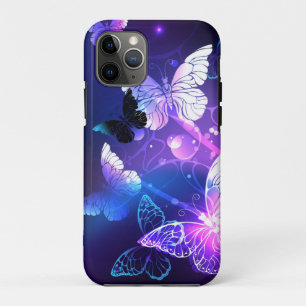 Background with Night Butterflies Case-Mate iPhone Case