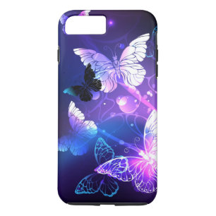 Background with Night Butterflies Case-Mate iPhone Case