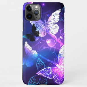 Background with Night Butterflies iPhone 11Pro Max Case