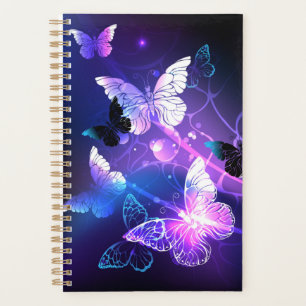 Background with Night Butterflies Planner