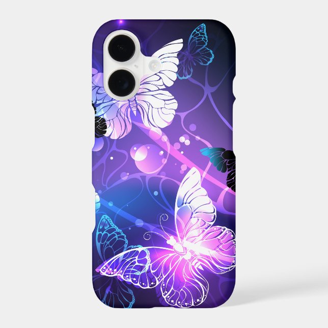 Background with Night Butterflies Samsung Galaxy Case (Back)