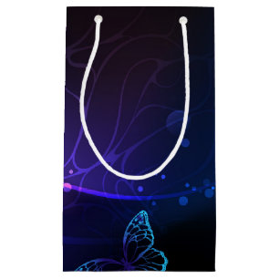 Background with Night Butterflies Small Gift Bag